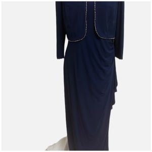 R & M Richards 2 piece dress and bolero jacket